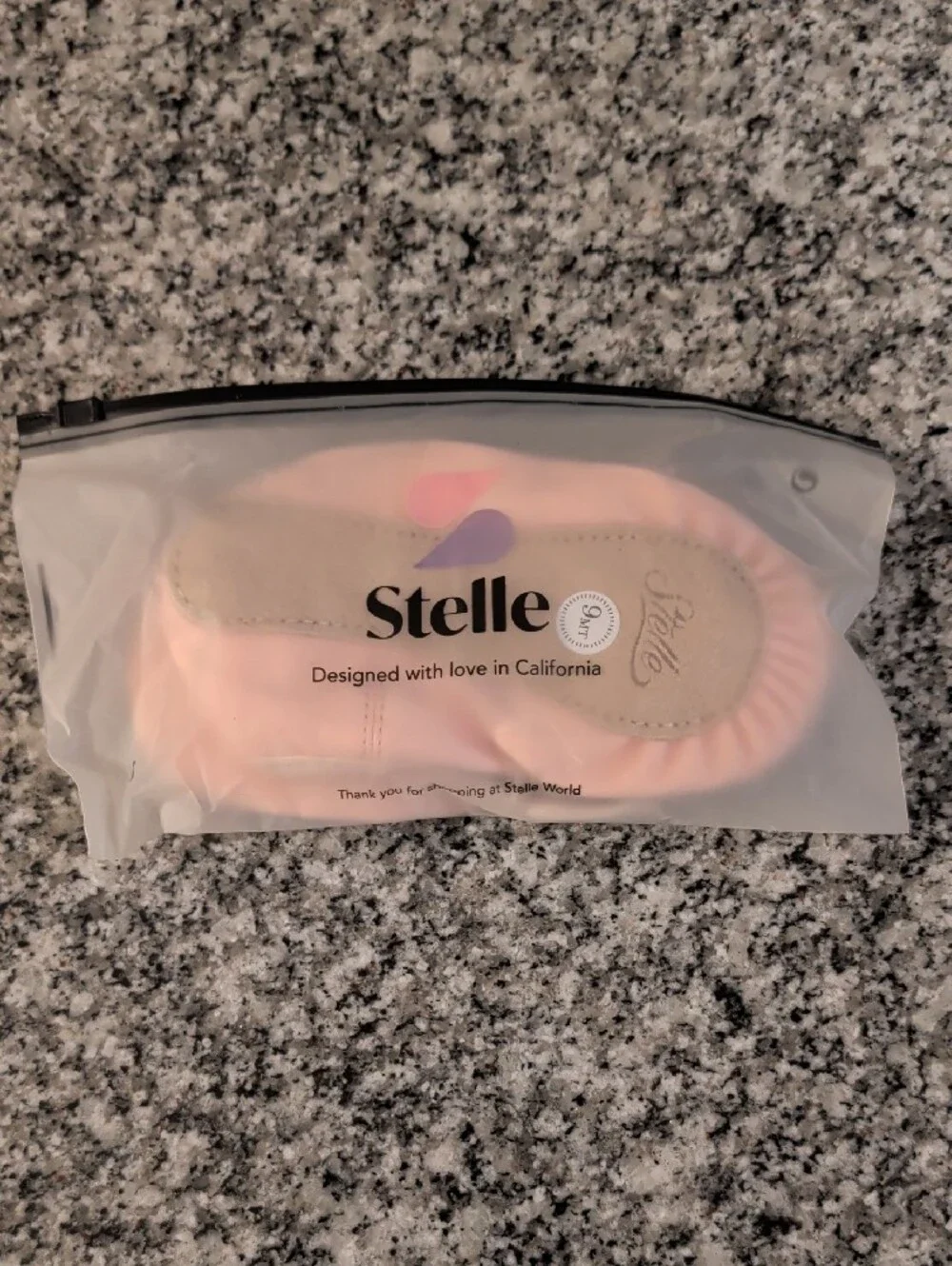 Children's Ballet Slippers in Pale Pink with Elastic Straps